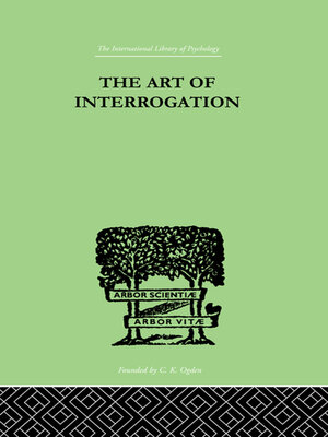 cover image of The Art of Interrogation